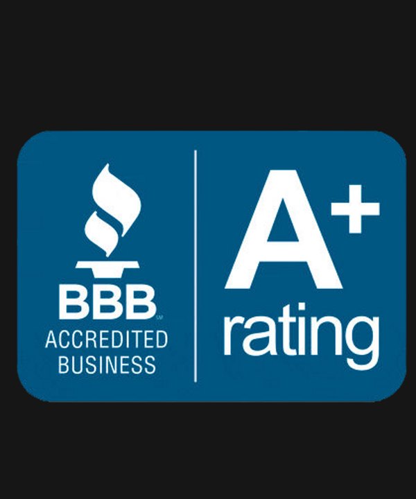 Better Business Bureau Accredited Business A+ rating badge